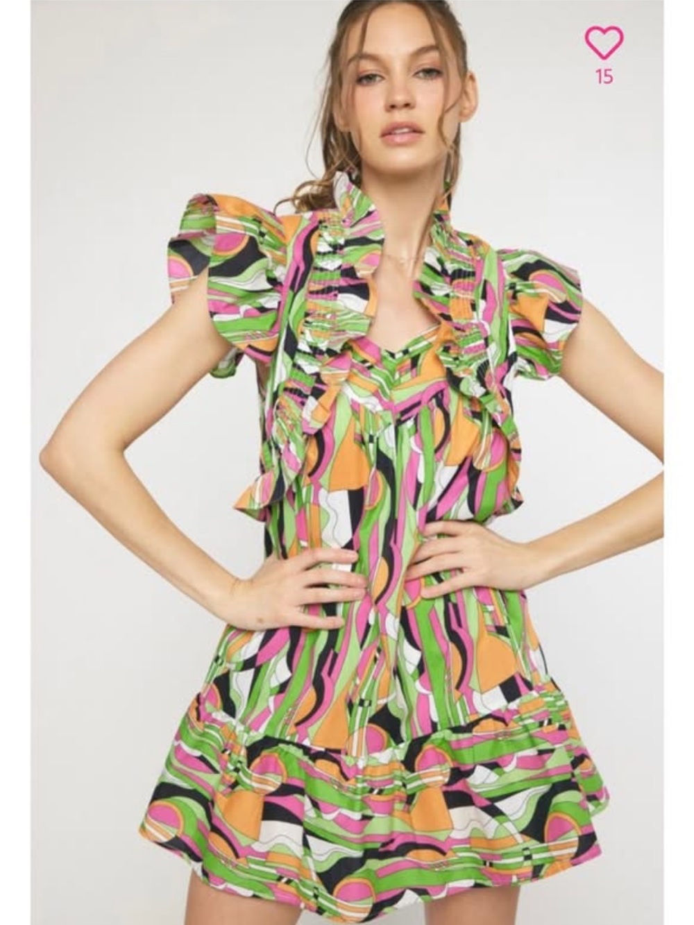 NWT ENTRO Abstract Mini Dress
